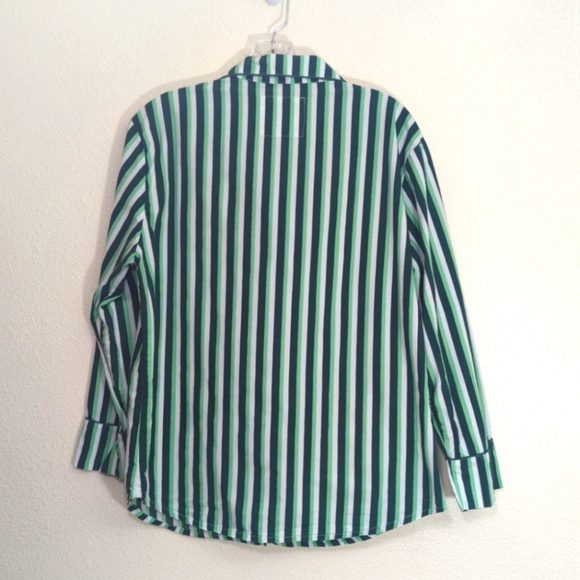 Printfresh Spearmint Striped Organic Cotton Pajama Top - Picture 2 of 10